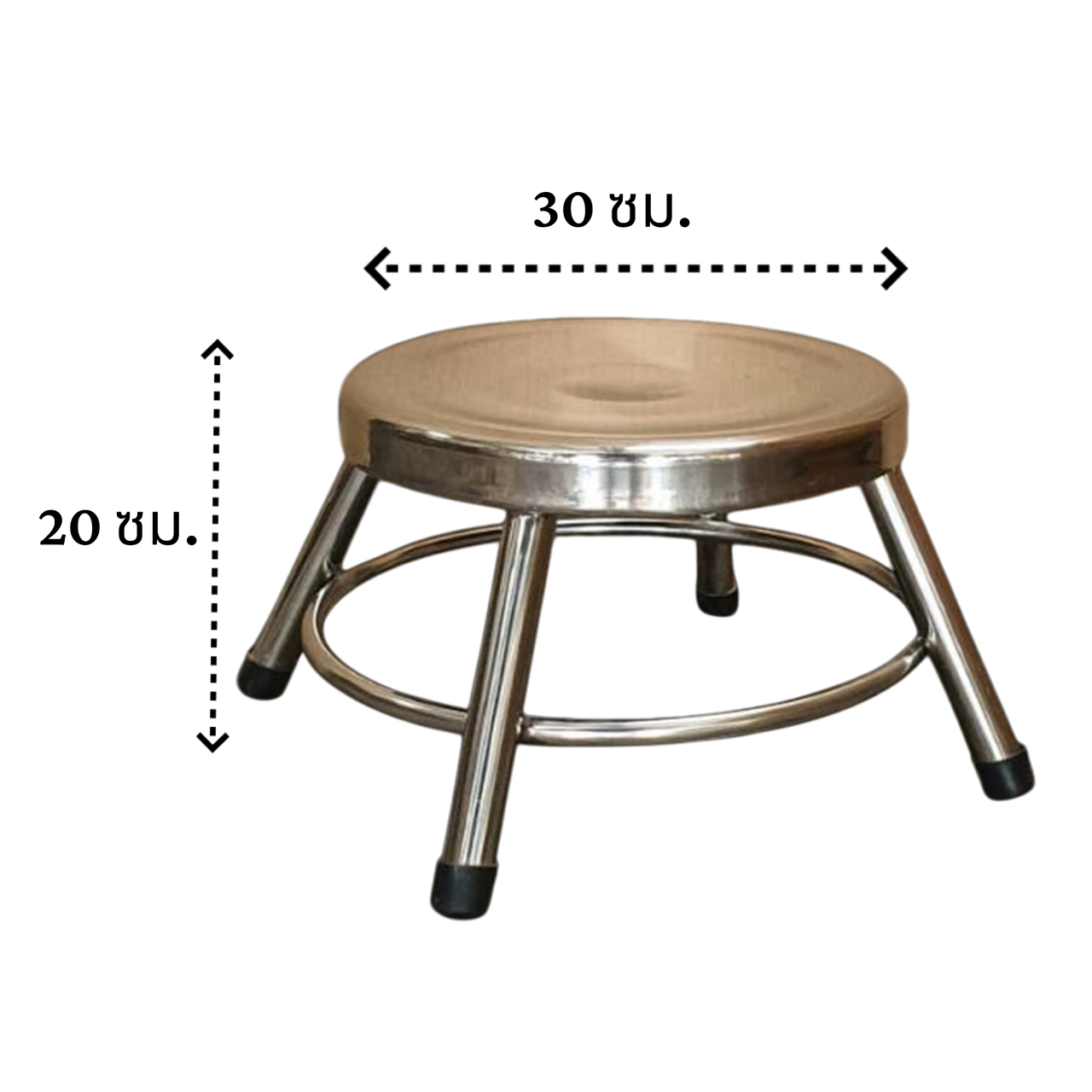เก้าอี้สแตนเลส MEETANG STAINLESS ขนาด 30X30X20ซม._10